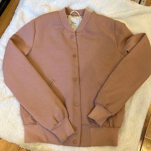 Dusty rose Wilfred bomber jacket